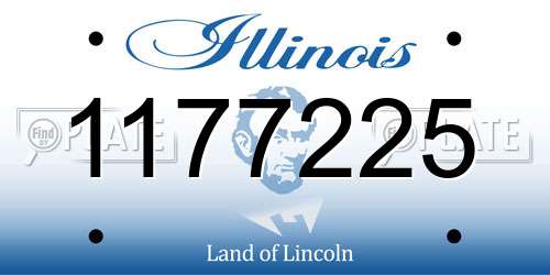 1177225 Illinois License Plate
