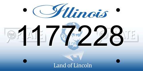 1177228 Illinois License Plate
