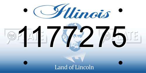 1177275 Illinois License Plate