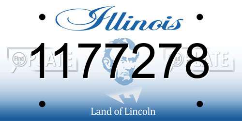 1177278 Illinois License Plate