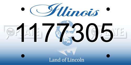 1177305 Illinois License Plate