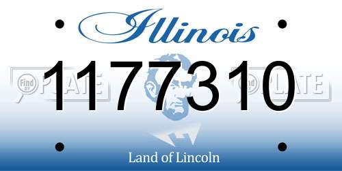 1177310 Illinois License Plate