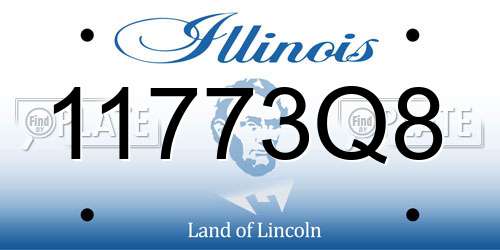 11773Q8 Illinois License Plate