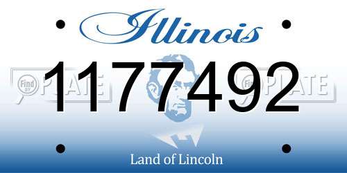 1177492 Illinois License Plate