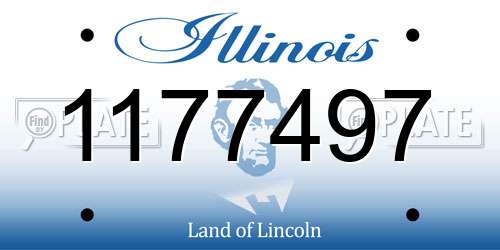 1177497 Illinois License Plate