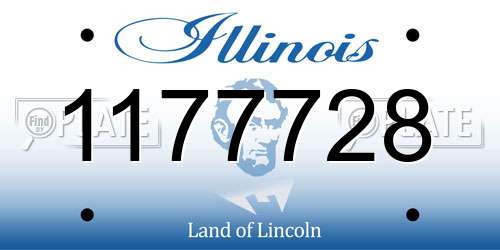 1177728 Illinois License Plate