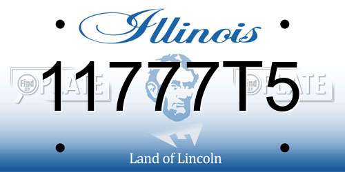 11777T5 Illinois License Plate