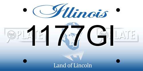 1177GI Illinois License Plate