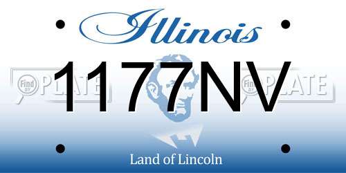 1177NV Illinois License Plate