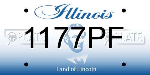 1177PF Illinois License Plate