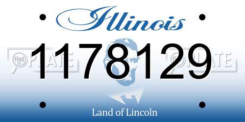 1178129 Illinois License Plate