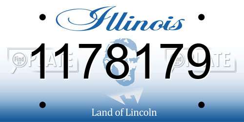 1178179 Illinois License Plate