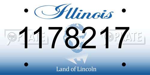 1178217 Illinois License Plate