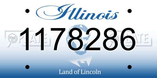 1178286 Illinois License Plate