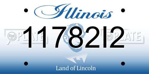 11782I2 Illinois License Plate