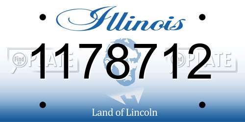 1178712 Illinois License Plate