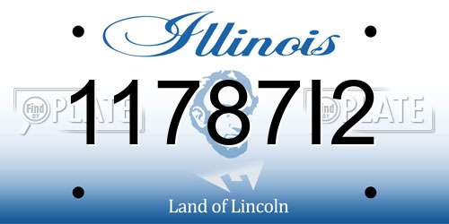 11787I2 Illinois License Plate