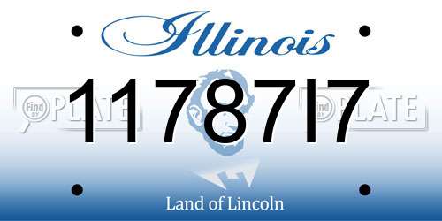 11787I7 Illinois License Plate