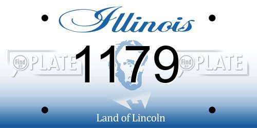 1179 Illinois License Plate