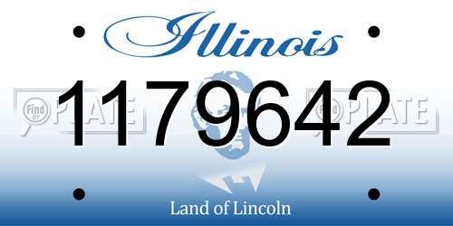 1179642 Illinois License Plate
