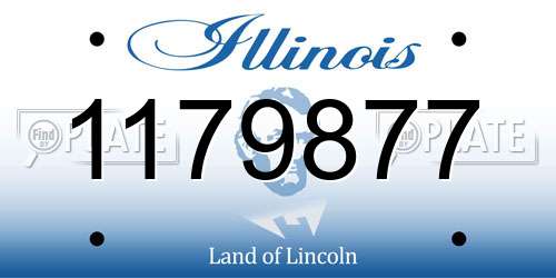 1179877 Illinois License Plate