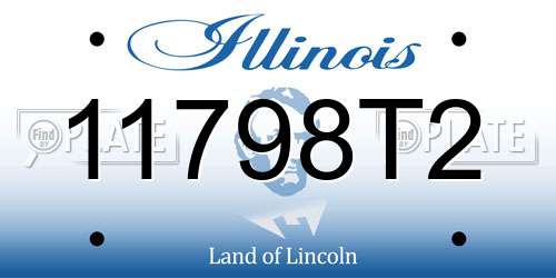 11798T2 Illinois License Plate