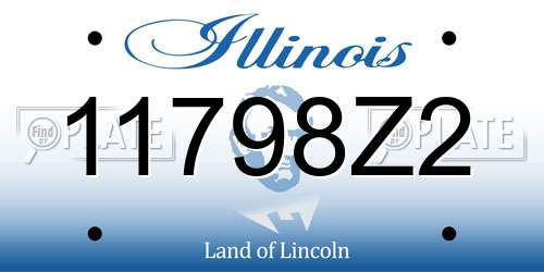 11798Z2 Illinois License Plate