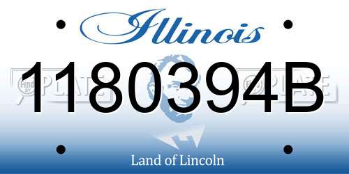 1180394B Illinois License Plate