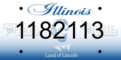 1182113 Illinois License Plate