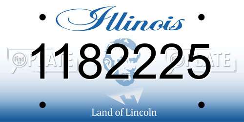 1182225 Illinois License Plate