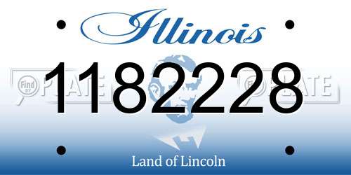 1182228 Illinois License Plate