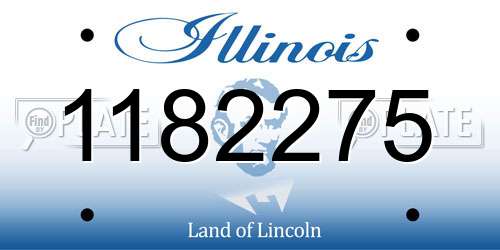1182275 Illinois License Plate
