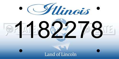 1182278 Illinois License Plate