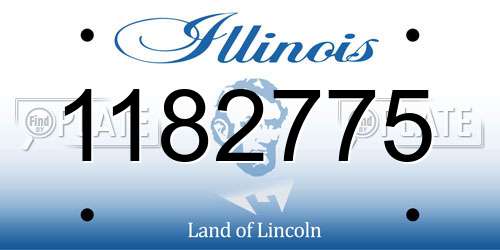 1182775 Illinois License Plate