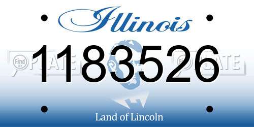 1183526 Illinois License Plate