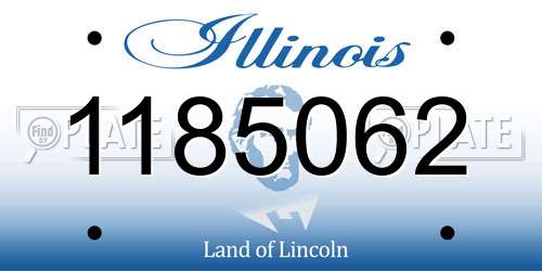 1185062 Illinois License Plate