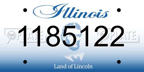 1185122 Illinois License Plate