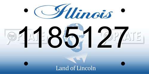 1185127 Illinois License Plate