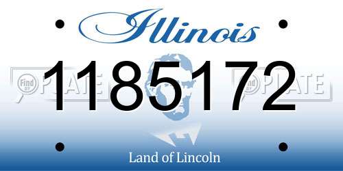 1185172 Illinois License Plate