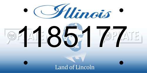 1185177 Illinois License Plate