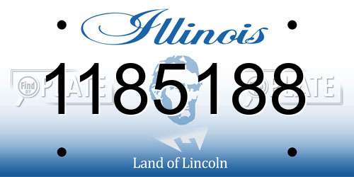 1185188 Illinois License Plate