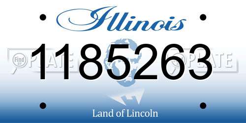 1185263 Illinois License Plate