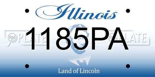 1185PA Illinois License Plate