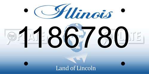 1186780 Illinois License Plate