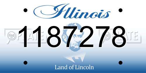 1187278 Illinois License Plate