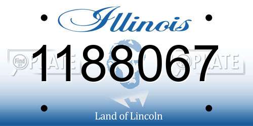 1188067 Illinois License Plate