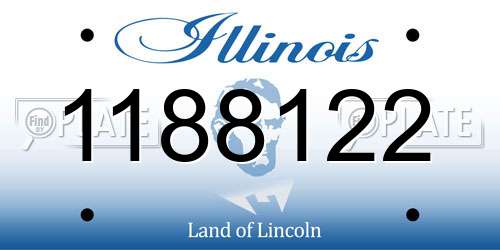 1188122 Illinois License Plate