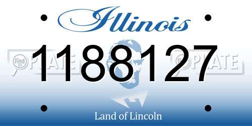 1188127 Illinois License Plate