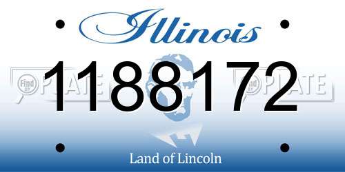 1188172 Illinois License Plate