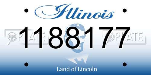 1188177 Illinois License Plate